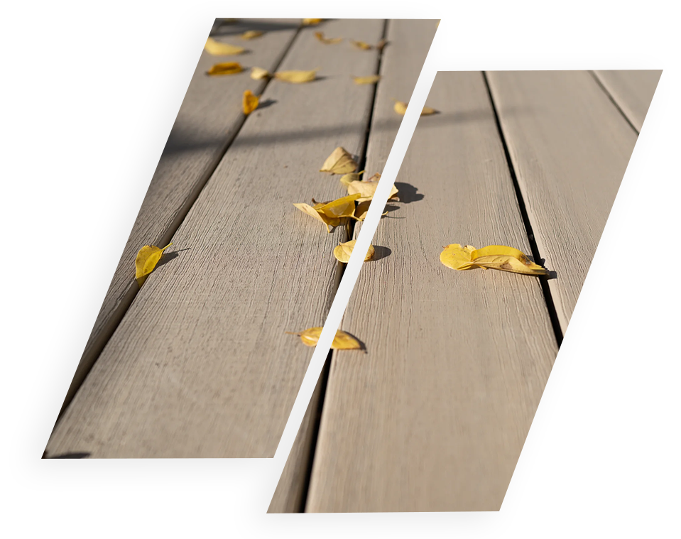 Fallen leaves on a deck | Deck Builders